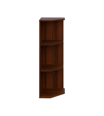 LZ 3 - 3 kancelářská skříň, rohová, pravá, 1107x360x400, ořech královský